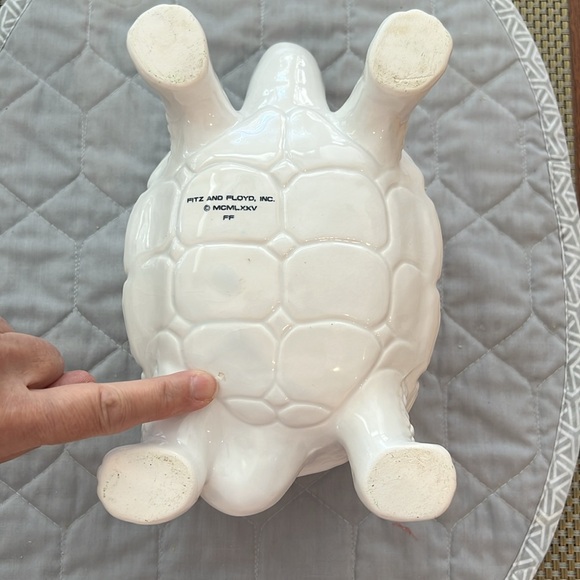 Fitz & Floyd Turtle Planter - Picture 5 of 12